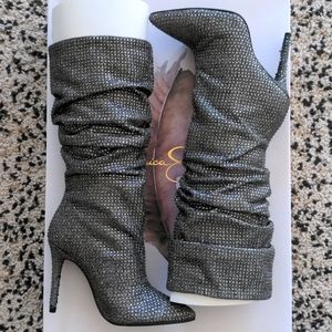 Jessica Simpson Glitter Boots